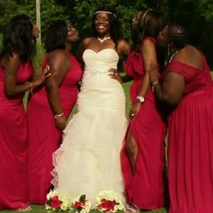 David's Bridal Ivory wedding dress